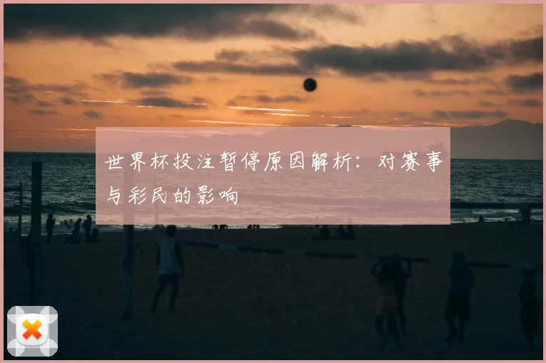 世界杯投注暂停原因解析：对赛事与彩民的影响